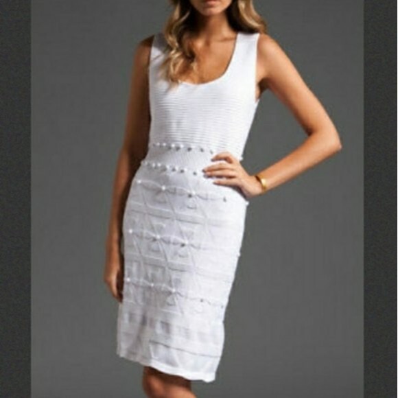 Milly Bahia Jacquard Green Knit Floral Baubles Fairycore Midi Tank Dress LG - Picture 13 of 15